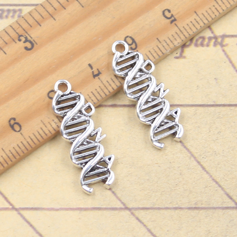 Vintage Fashion Finds - 20 個チャームデオキシリボヌクレアシススパイラル DNA 25 × 9