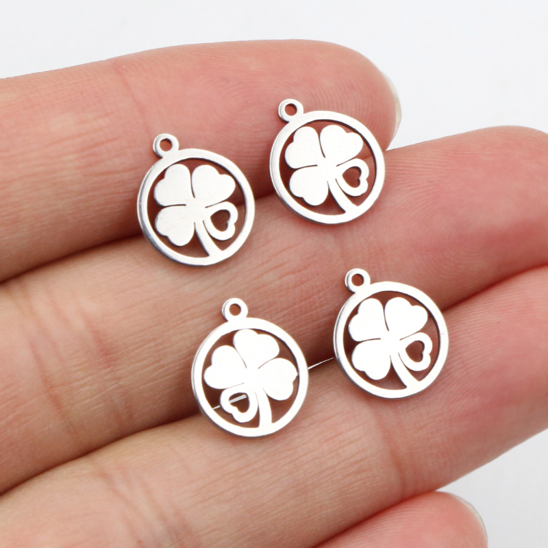 Vintage Fashion Jewelry Necklaces - 30個12x10mmチャーム316ステンレス鋼チャーム手作りクラフトペンダントジュエリー作りDIYネックレス用