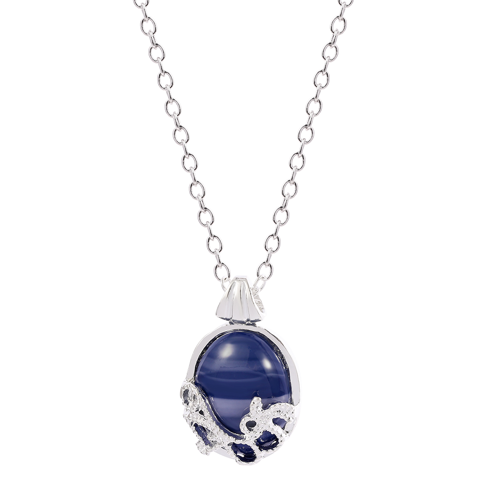 Vintage Fashion Jewelry Necklaces - ファッション映画ヴァンパイア・ダイアリーズネックレスヴィンテージキャサリンブルーストーンチョーカーペンダント女性用コスプレチャームジュエリー