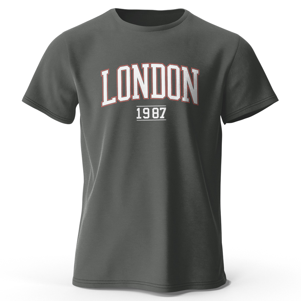 Vintage Fashion London - メンズ ロンドン 1987 ヴィンテージ Tシャツ スポーツ