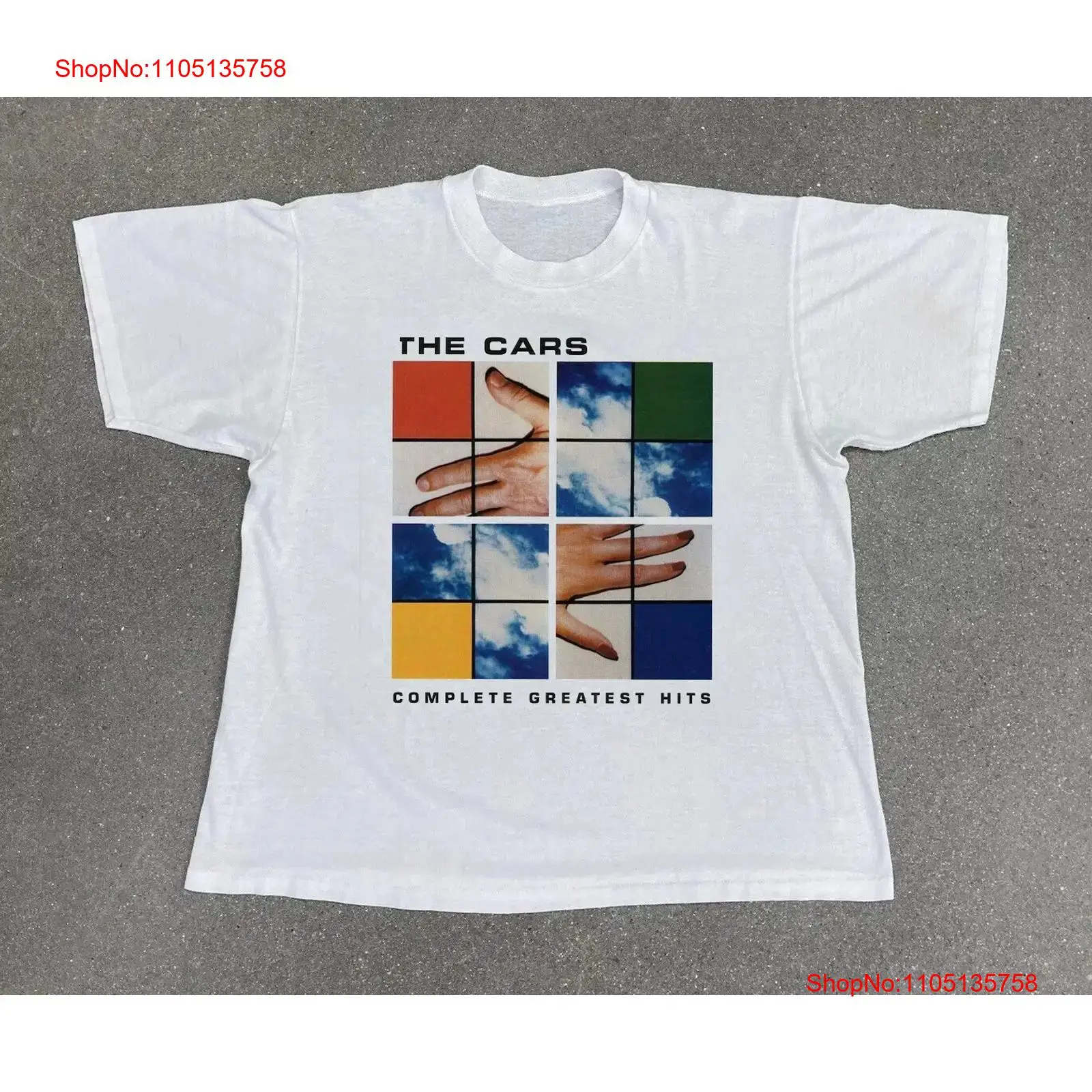Vintage Fashion Complete - ザ・カーズ コンプリート・グレイテスト・ヒッツ・アルバム ホワイトカラー オールサイズ Tシャツ ヴィンテージ