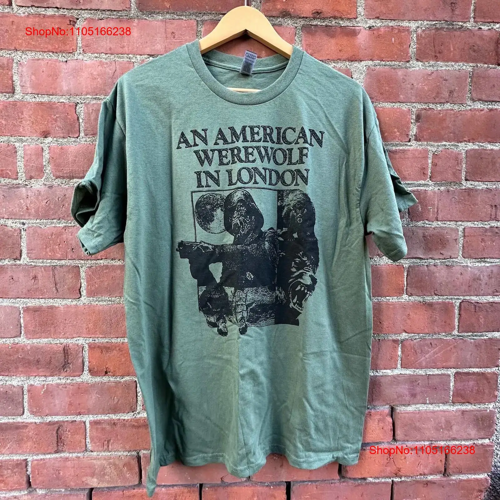 Vintage Fashion London - ロンドンのアメリカ人狼男 T シャツ S 2X スクリーン