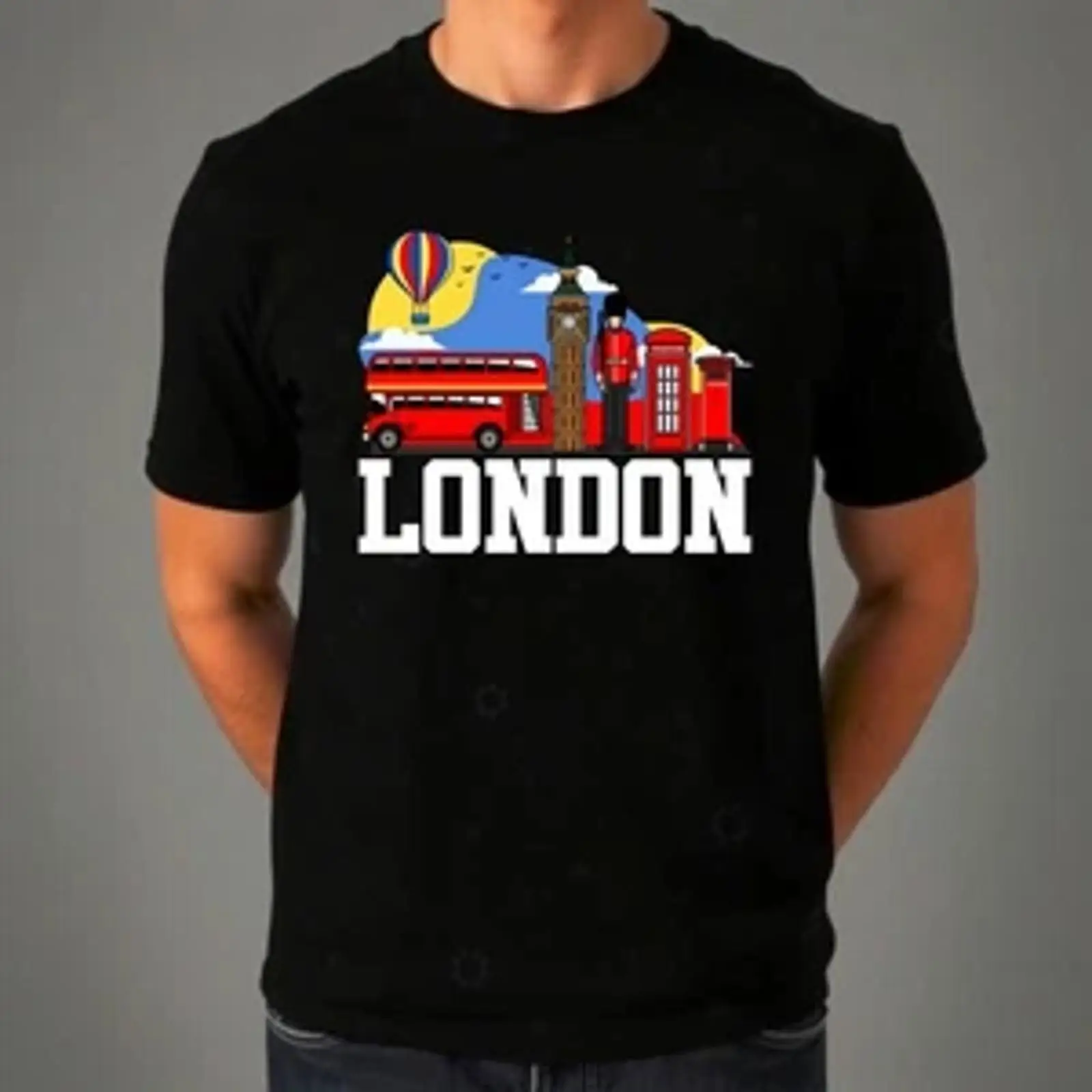 Vintage Fashion London - ロンドンイングランド Tシャツ ユニオンジャック トレンディ イギリスお土産トップ ヴィンテージ