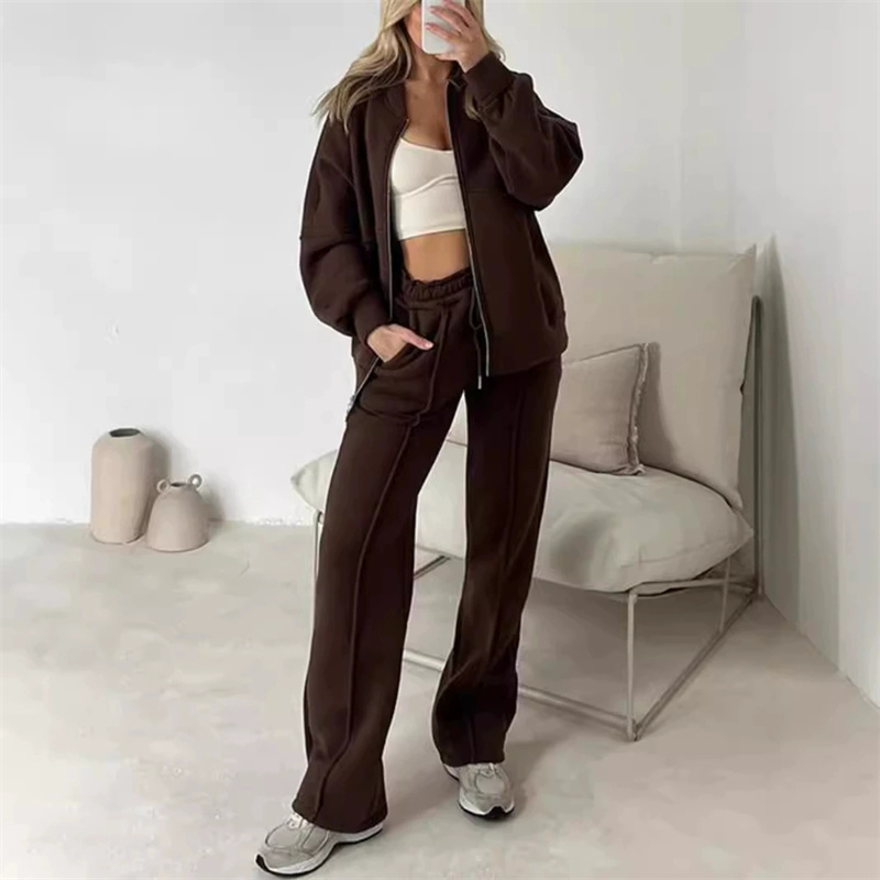 2025 スウェット上下セット レディース カジュアル スポ - Wide Leg Trouser 70S のレビューと価格