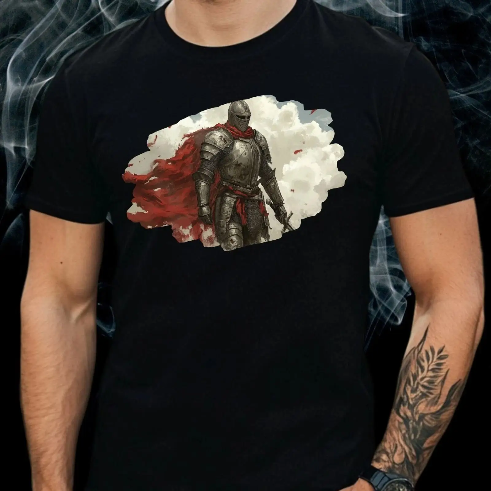 Tシャツ メンズ 騎士の鎧柄 コットン サイズS～5XL ヴ - Vintage Fashion Herren のレビューと価格