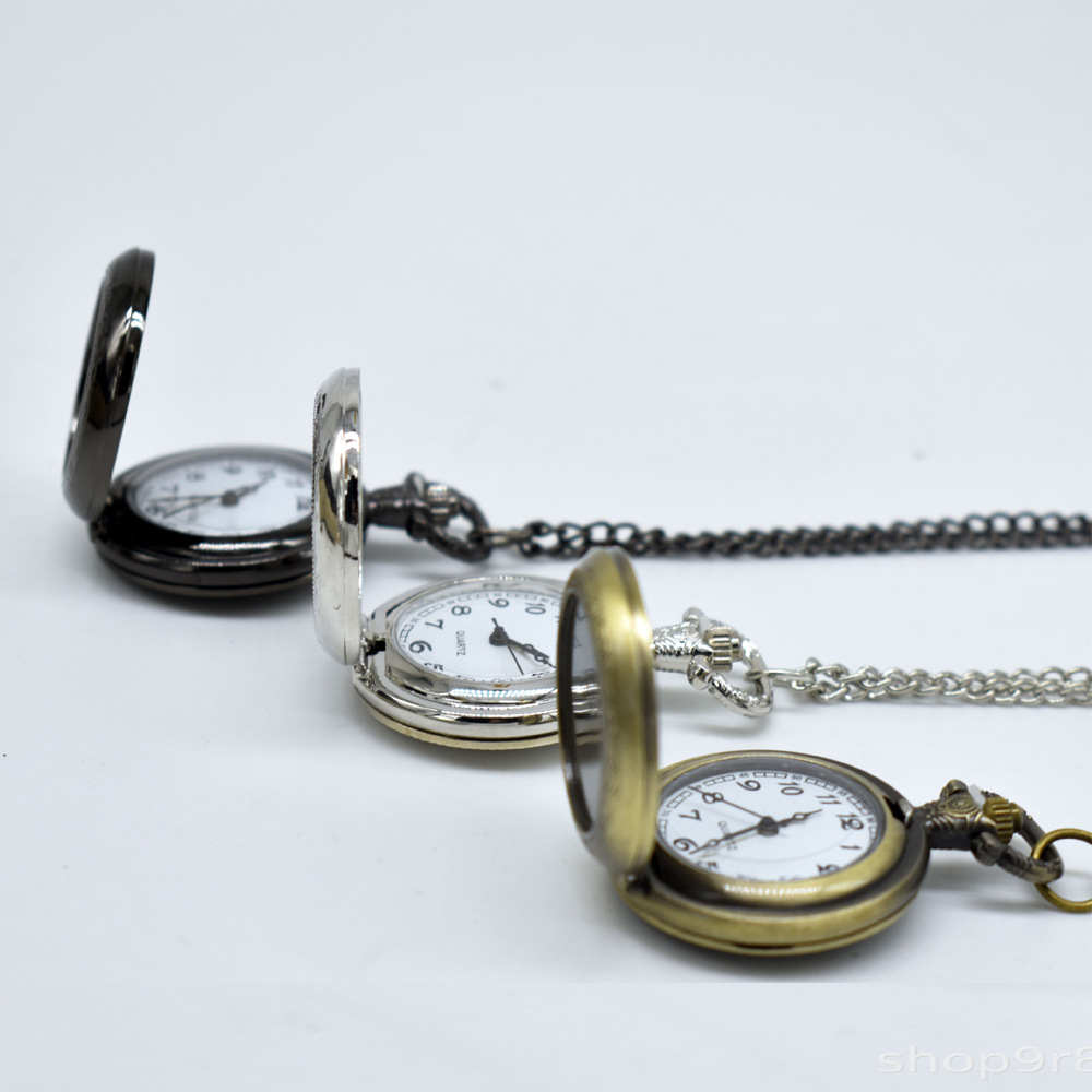 カスタムヴィンテージメタル懐中時計ペンダントネックレス クラ - Vintage Fashion Jewelry Necklaces のレビューと価格