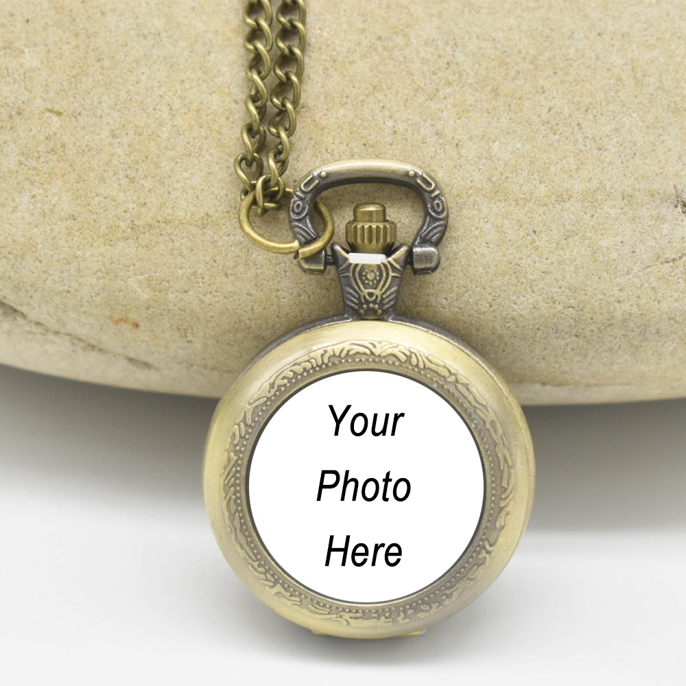 カスタムヴィンテージメタル懐中時計ペンダントネックレス クラ - Vintage Fashion Jewelry Necklaces のレビューと価格