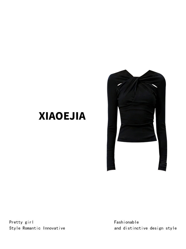 女性黒ゴシック Tシャツ原宿 Y2k Tシャツトップ 90  - Turtleneck Knit 90S のレビューと価格
