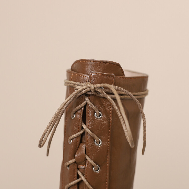 Reave cat-女性用ヴィンテージニーブーツラウンドトゥ - Vintage Style Women Fashion のレビューと価格