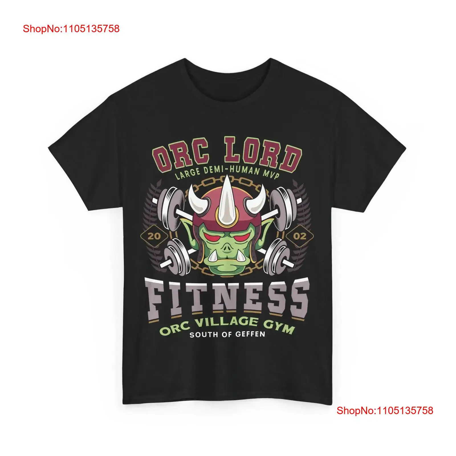Geffen Orc Village フィットネス T シャ - Vintage Fashion Game のレビューと価格