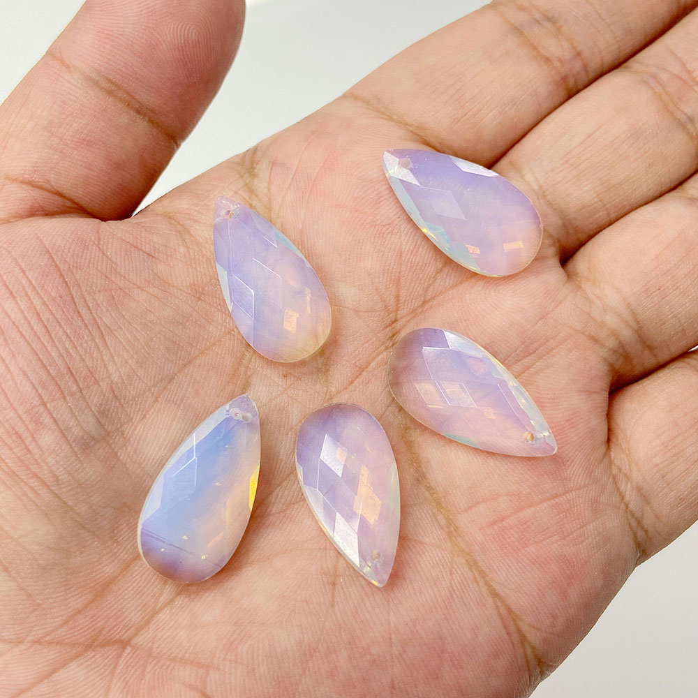 水滴の形をしたペンダント,ジュエリー作り用,長い天然石,タイ - Vintage Fashion Jewelry Necklaces のレビューと価格