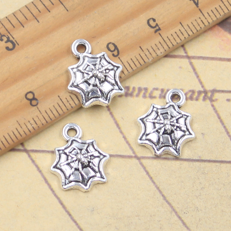 30 個チャームハロウィンクモの巣 15 × 12 ミリメー - Vintage Fashion Finds のレビューと価格