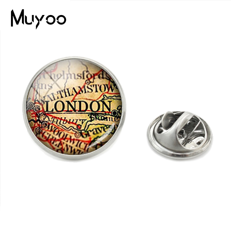 2019新ヴィンテージ世界都市マップラペルピンパリロンドンマ - Vintage Fashion London のレビューと価格