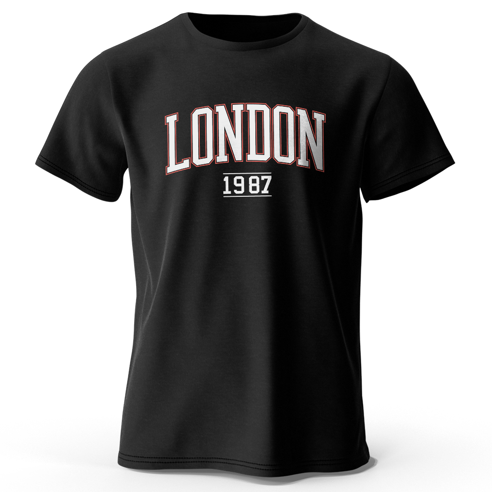 メンズ ロンドン 1987 ヴィンテージ Tシャツ スポーツ - Vintage Fashion London のレビューと価格