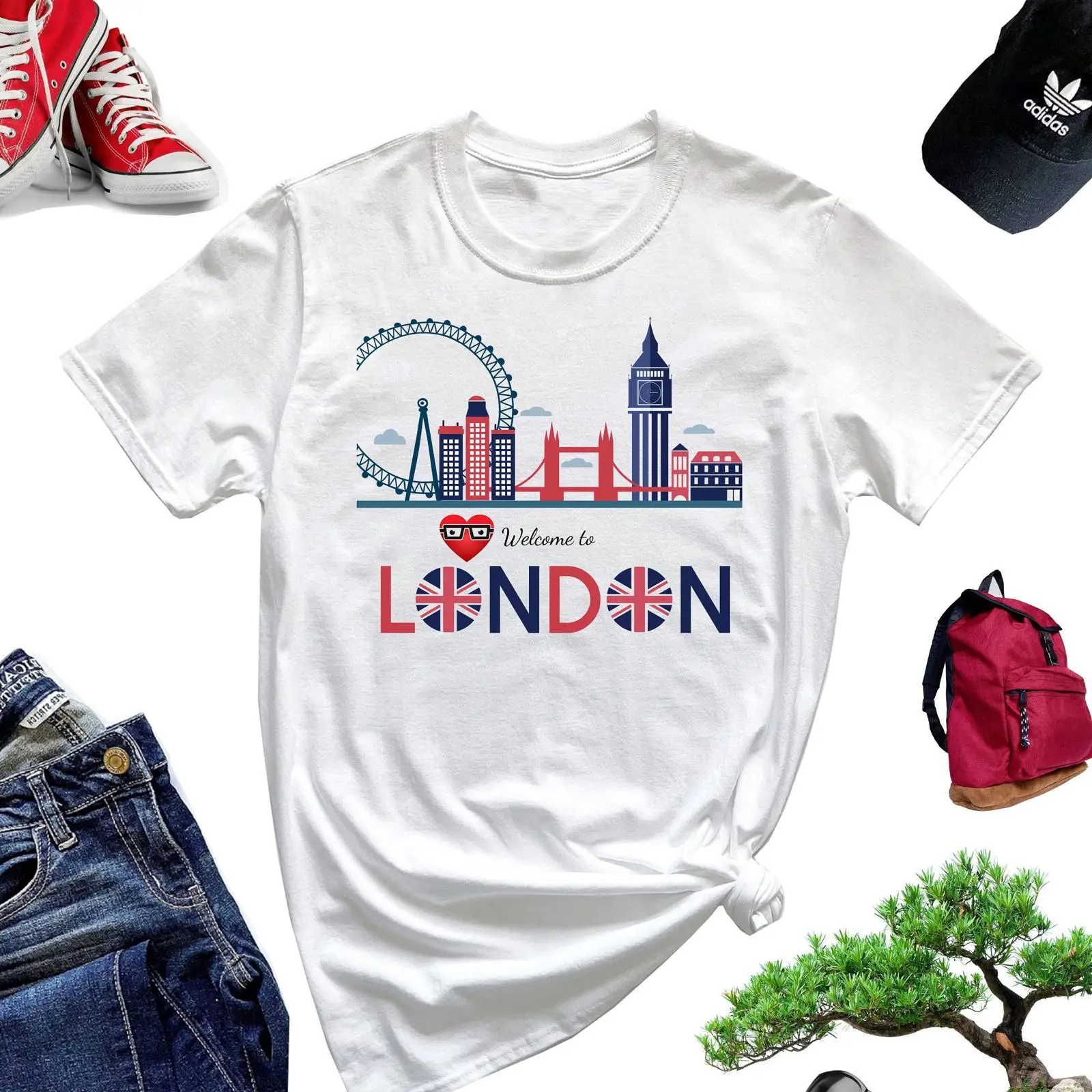 ロンドンへようこそ Tシャツ イングランド旅行者 シティ M - Vintage Fashion London のレビューと価格