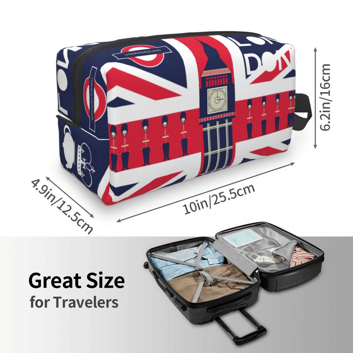 英国国旗の化粧品バッグ,ロンドンのシンボル,ユニオンジャック - Vintage Fashion London のレビューと価格
