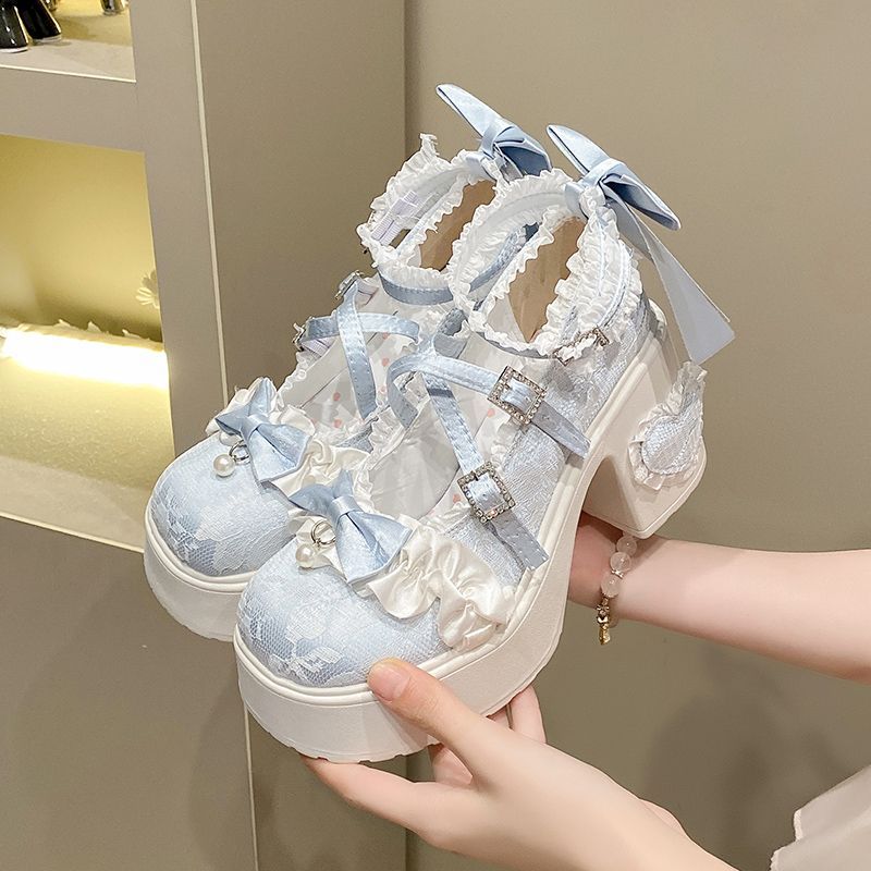 チャンキーメリージェーンプラットフォームシューズ レディース - Vintage Fashion Dress のレビューと価格