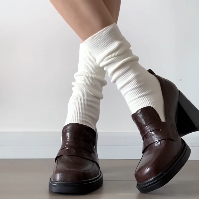 女性のためのレトロな大学スタイルのモカシン,靴ひもなしの靴, - Vintage Style Women Fashion のレビューと価格