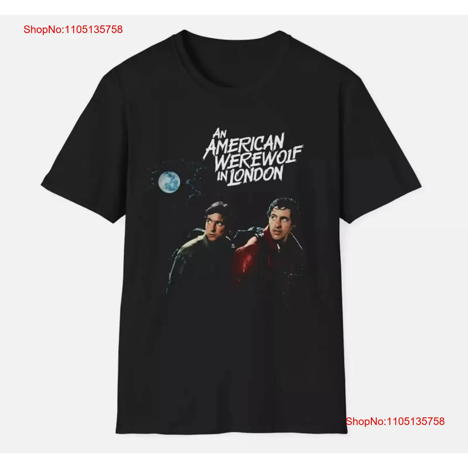 1981年ロンドンのアメリカ人狼男映画ポスターTシャツヴィン - Vintage Fashion London のレビューと価格