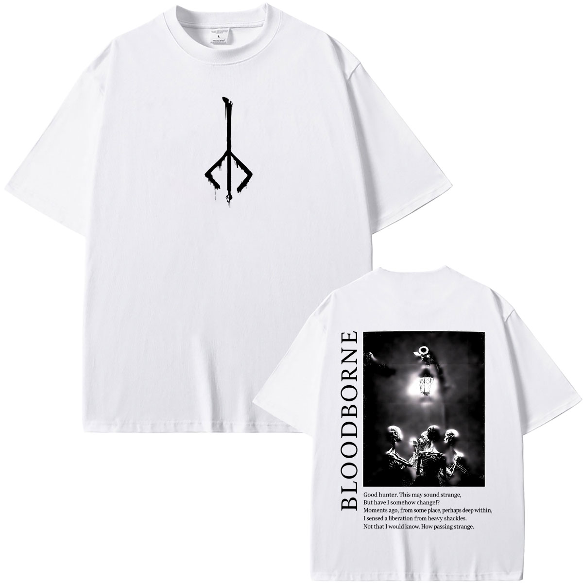 ゲーム Bloodborne Tシャツ夏男性女性ヴィンテージ - Vintage Fashion Game のレビューと価格