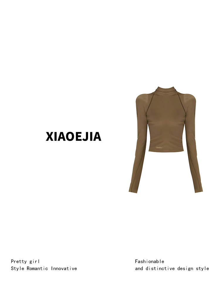 女性グリーンゴシック Tシャツ原宿 Y2k Tシャツトップ  - Turtleneck Knit 90S のレビューと価格