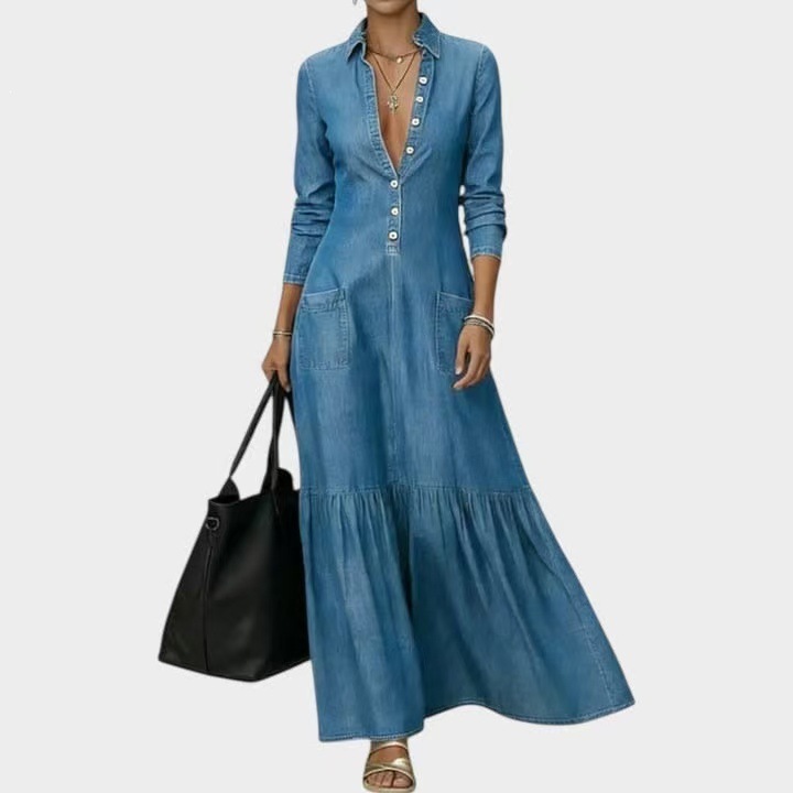 新しいファッション長袖ターンダウンカラーシングルブレストソリ - Vintage Style Women Fashion のレビューと価格
