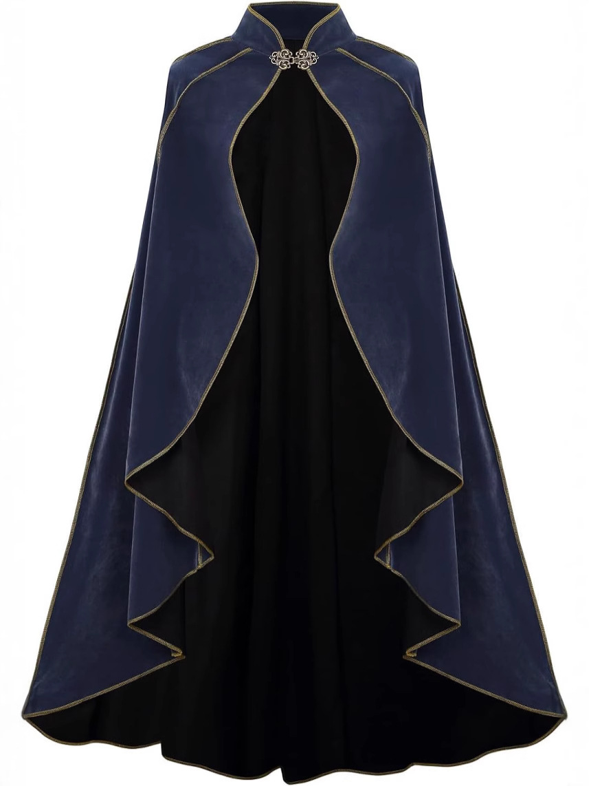 ゴールドトリム付き中世風豪華なマント ヴィンテージ風イレギュ - Vintage Fashion Dress のレビューと価格