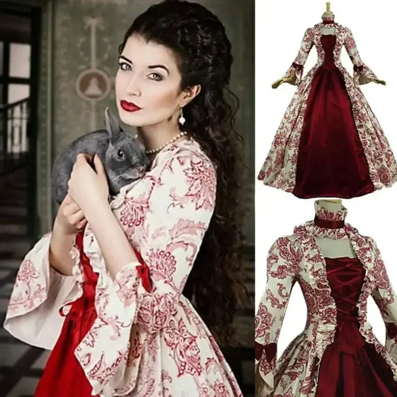 中世ルネサンス風プラスサイズゴシックコスプレドレス ヴィンテ - Vintage Fashion Dress のレビューと価格